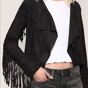 Black Fringe Jacket